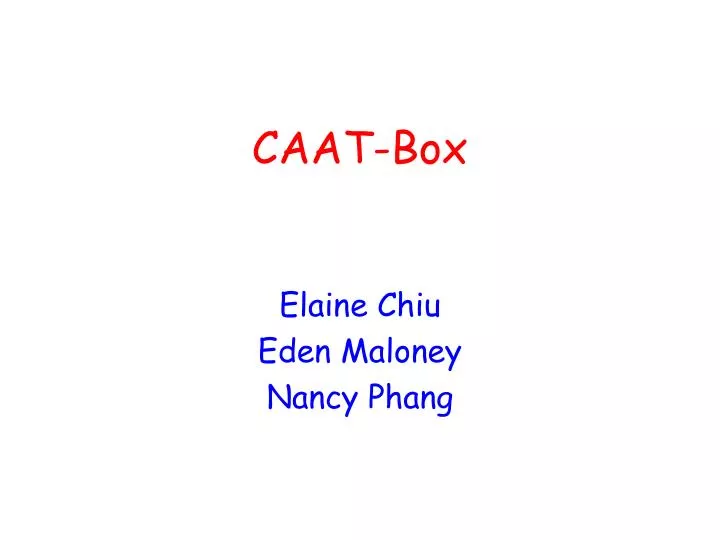 caat box