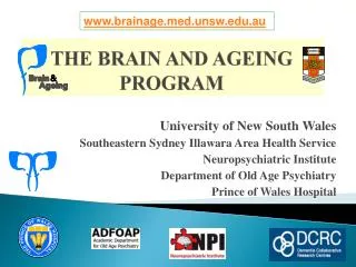 THE BRAIN AND AGEING PROGRAM