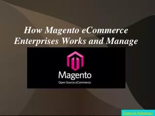 How Magento eCommerce Enterprises Works and Manage