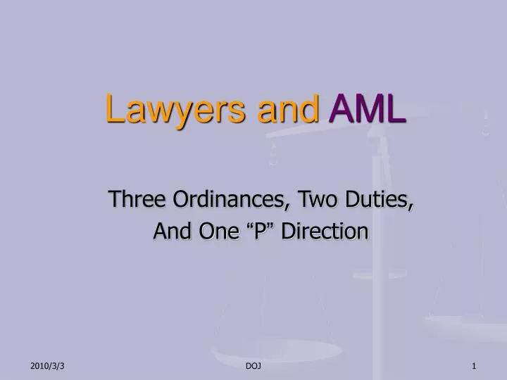 lawyers and aml