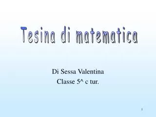 Di Sessa Valentina Classe 5^ c tur.