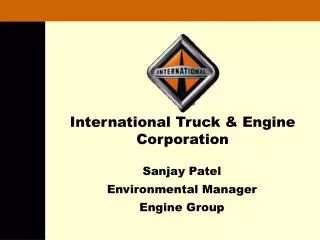 International Truck &amp; Engine Corporation