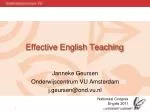 Effective English Teaching - slide 1