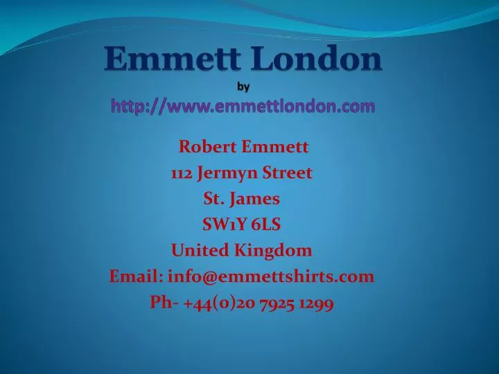 emmett london by http www emmettlondon com