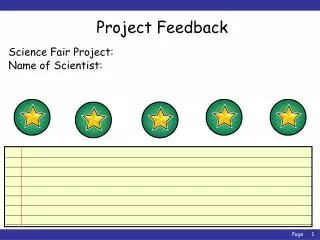 Science Fair Project: