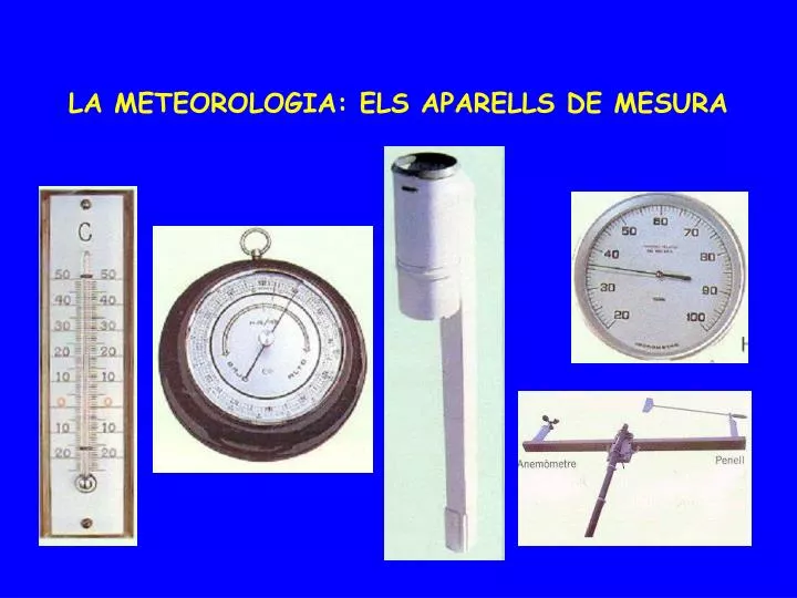 la meteorologia els aparells de mesura