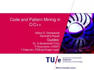 Code and Pattern Mining in C/C++