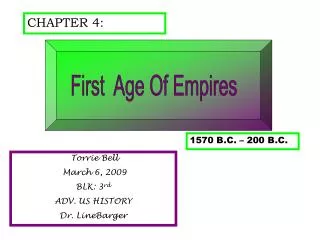First Age Of Empires