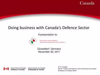 Doing business with Canada’s Defence Sector