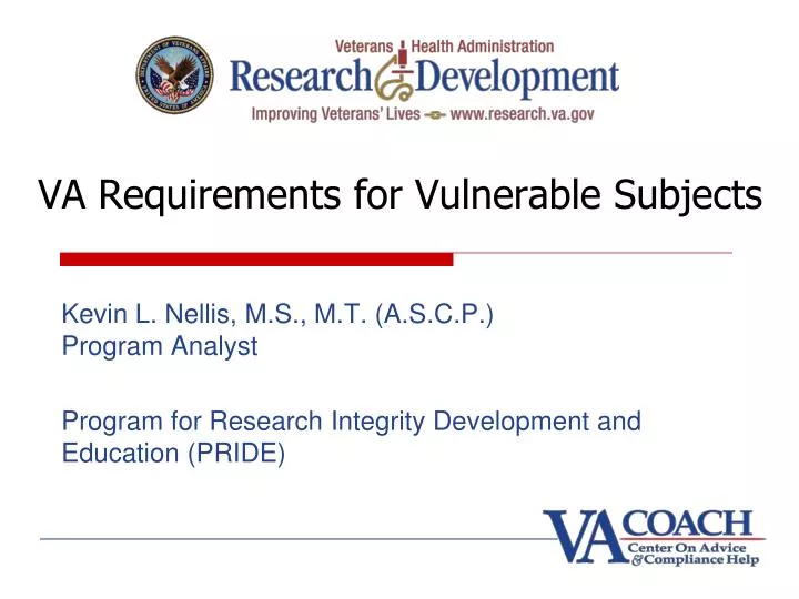va requirements for vulnerable subjects