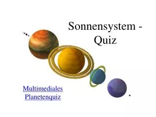 Sonnensystem - Quiz