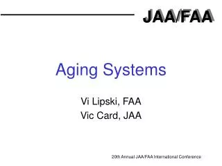 Aging Systems