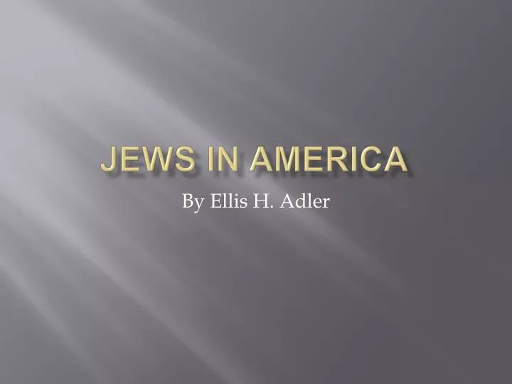 jews in america