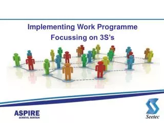 Implementing Work Programme Focussing on 3S’s