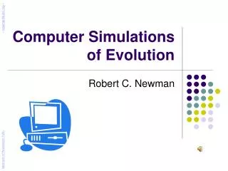 Computer Simulations of Evolution
