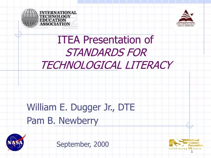 itea presentation of standards for technological literacy