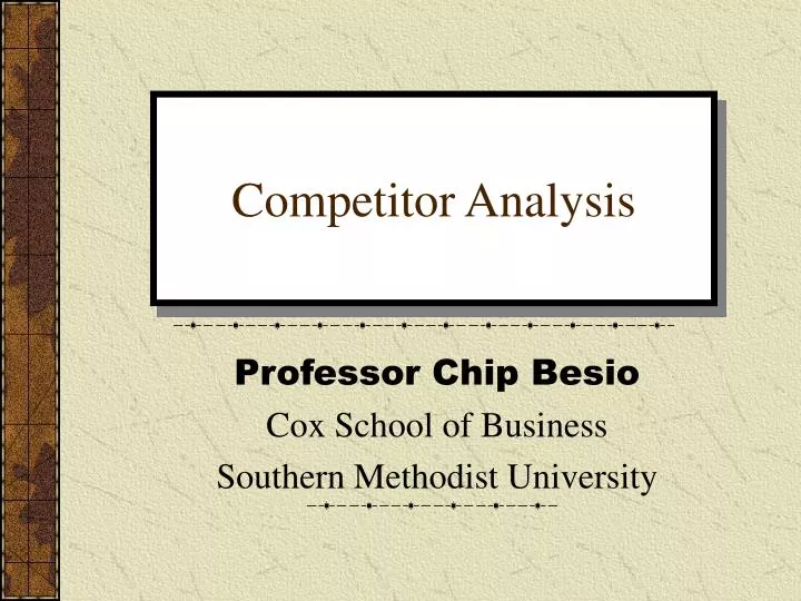competitor analysis