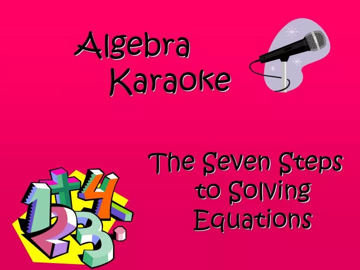 algebra karaoke