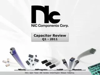 Capacitor Review Q1 - 2011