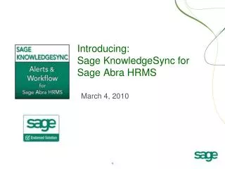 Introducing: Sage KnowledgeSync for Sage Abra HRMS