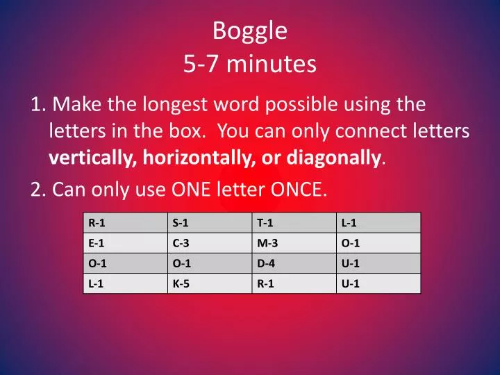 boggle 5 7 minutes