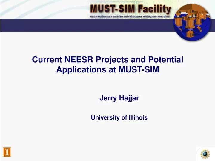 current neesr projects and potential applications at must sim