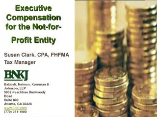 Executive Compensation for the Not-for-Profit Entity