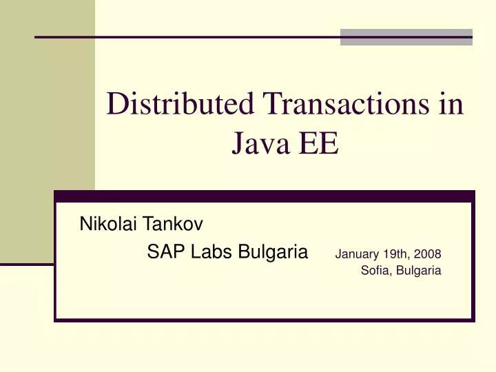 distributed transactions in java ee