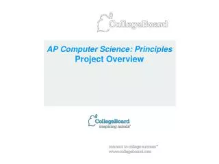 AP Computer Science: Principles Project Overview