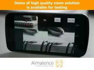 Demo of high quality zoom solution is available for testing