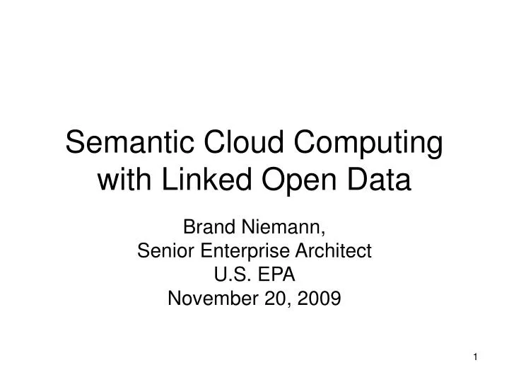 semantic cloud computing with linked open data