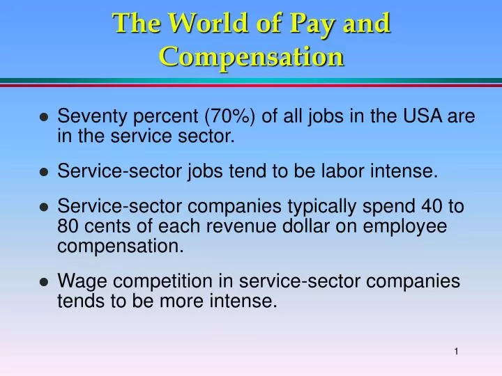 the world of pay and compensation