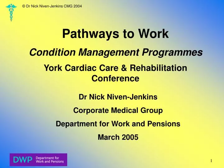 pathways to work condition management programmes york cardiac care rehabilitation conference
