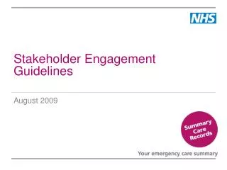Stakeholder Engagement Guidelines