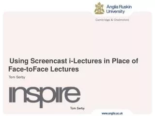 Using Screencast i-Lectures in Place of Face-toFace Lectures