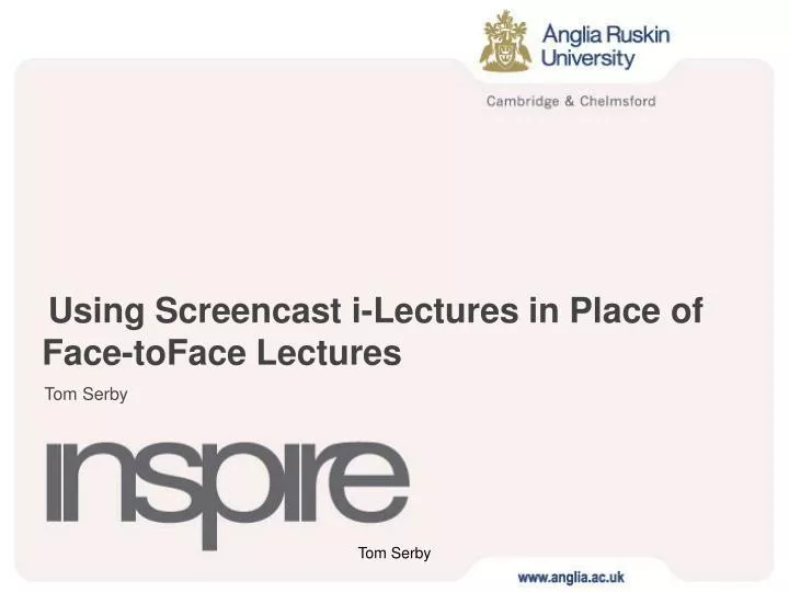 using screencast i lectures in place of face toface lectures