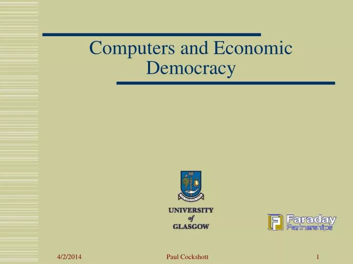 computers and economic democracy
