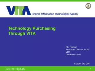 Technology Purchasing Through VITA