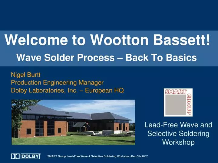 welcome to wootton bassett wave solder process back to basics
