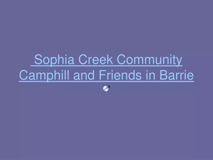 sophia creek community camphill and friends in barrie