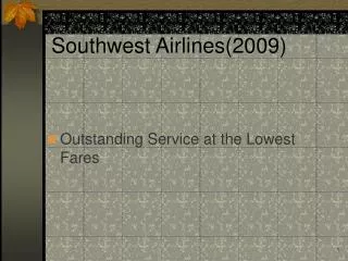 Southwest Airlines(2009)