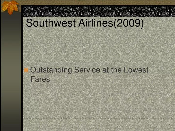 southwest airlines 2009