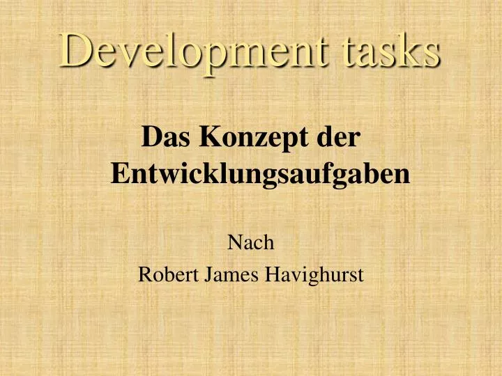 development tasks