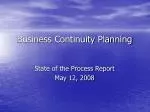 Business Continuity Planning - slide 1