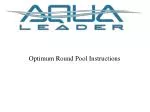 Optimum Round Pool Instructions
