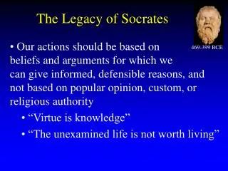 The Legacy of Socrates