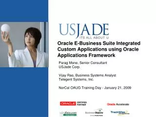 Oracle E-Business Suite Integrated Custom Applications using Oracle Applications Framework