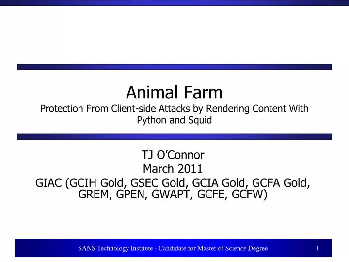 animal farm protection from client side attacks by rendering content with python and squid