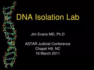 DNA Isolation Lab
