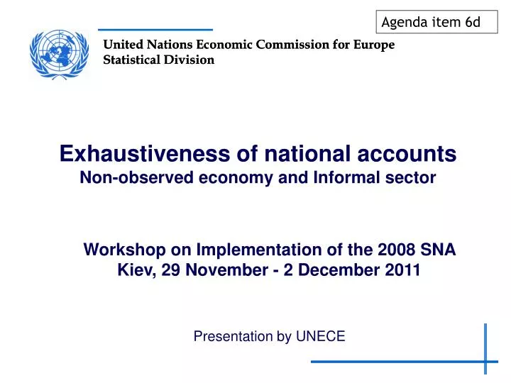 exhaustiveness of national accounts non observed economy and informal sector